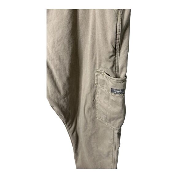 Wrangler Fleece Lined Cargo Pants Men’s Size40x30 Khaki Brown Fleece - Picture 4 of 12